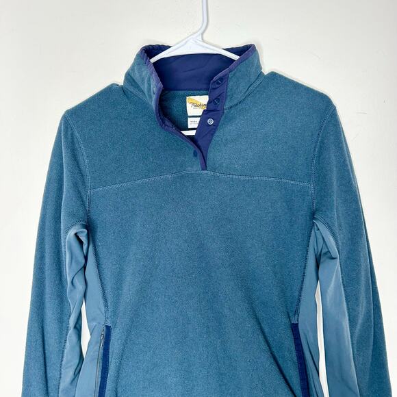 Tracksmith Franklin Quarter Snap Pullover Fleece Midnight Blue - Picture 2 of 6
